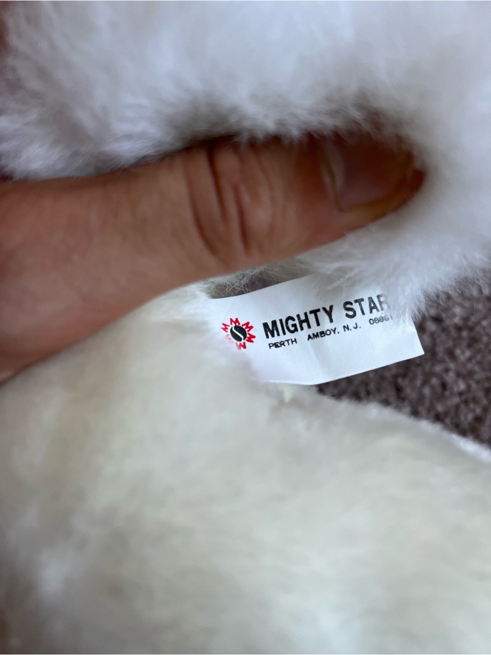 VTG 80’s Mighty Star White Unicorn Plush Toy - Picture 4 of 4